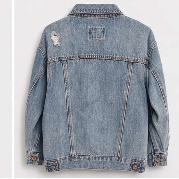 Old Navy Light Blue Denim Jacket size Large - Picture 2 of 8